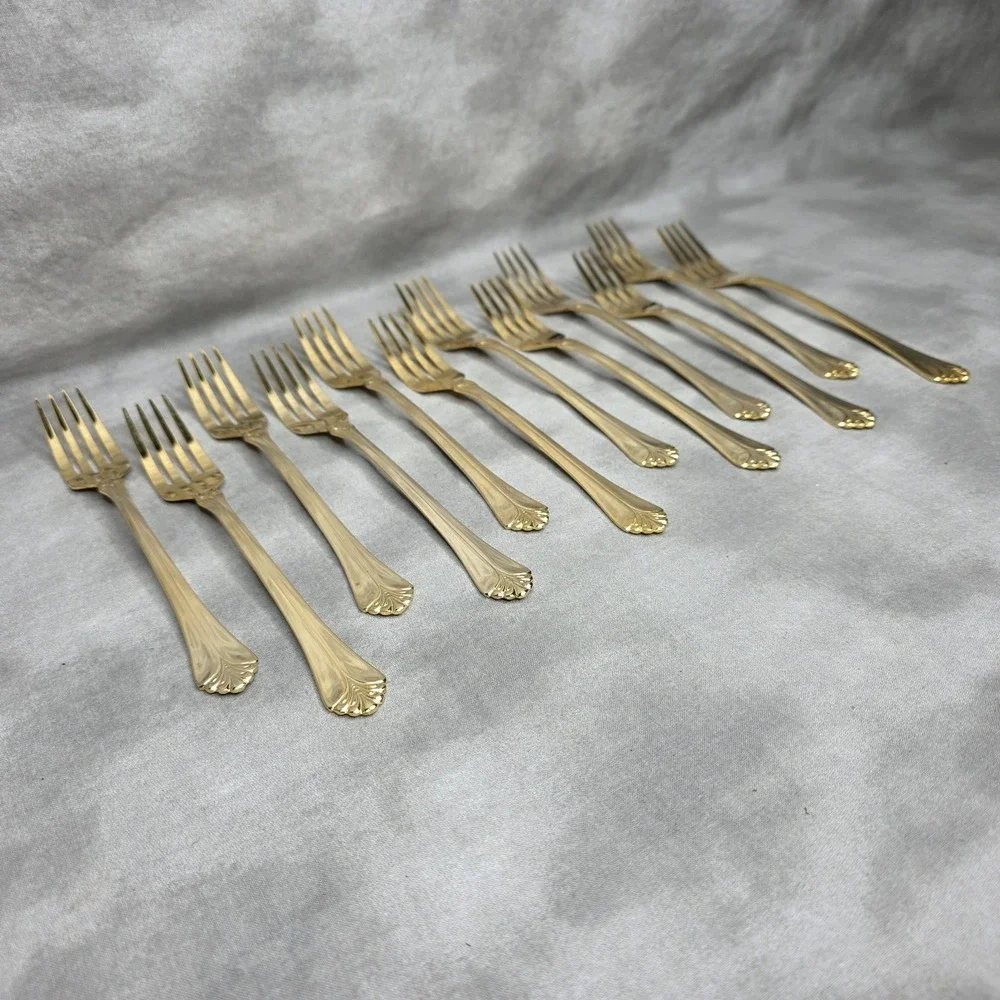 (X12) International Silver INS398 Gold Electroplate 7.75